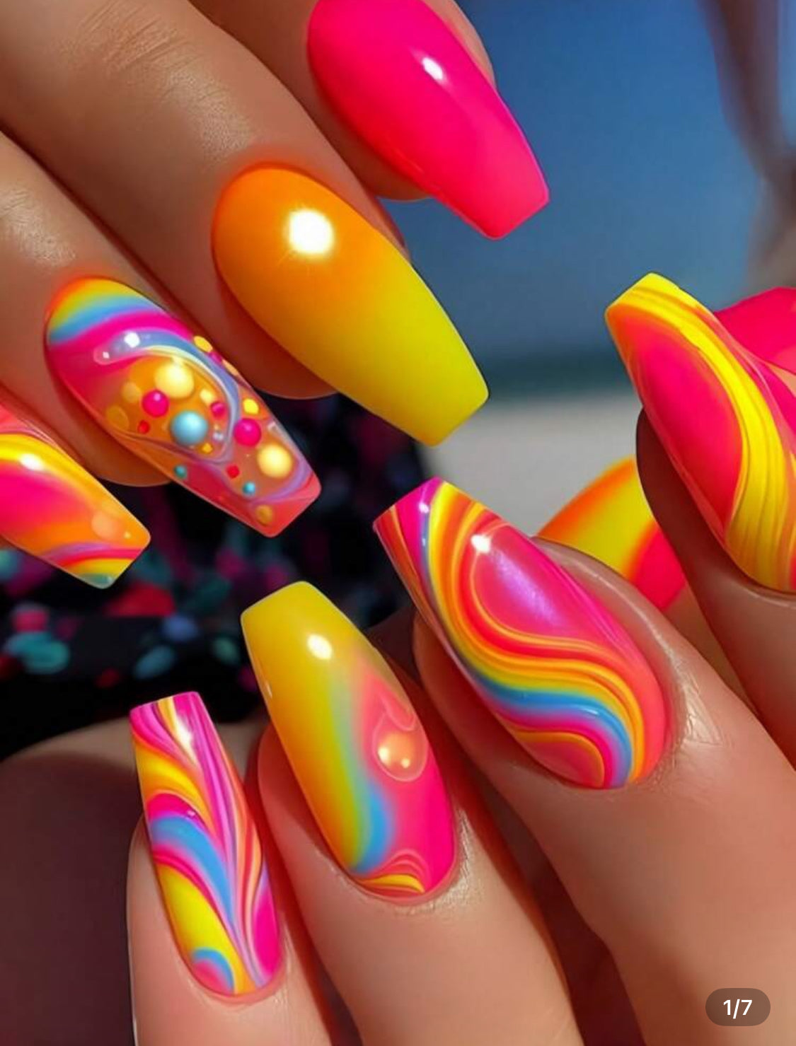Sexy yellow nails